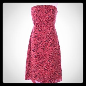 NWOT The Limited strapless leopard print dress